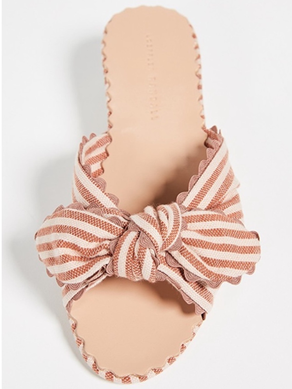 Loeffler Randall Size 8.5 Shirley Knotted Stripe Slides
